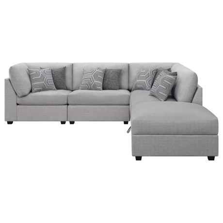 Cambria Gray Upholstered 5-Piece Modular Sectional from Coaster - Luna Furniture