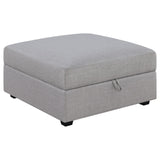 Cambria Gray Upholstered 5-Piece Modular Sectional from Coaster - Luna Furniture