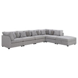 Cambria Gray Upholstered 6-Piece Modular Sectional from Coaster - Luna Furniture