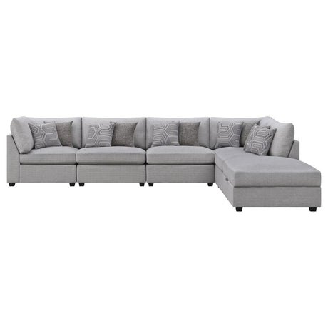 Cambria Gray Upholstered 6-Piece Modular Sectional from Coaster - Luna Furniture
