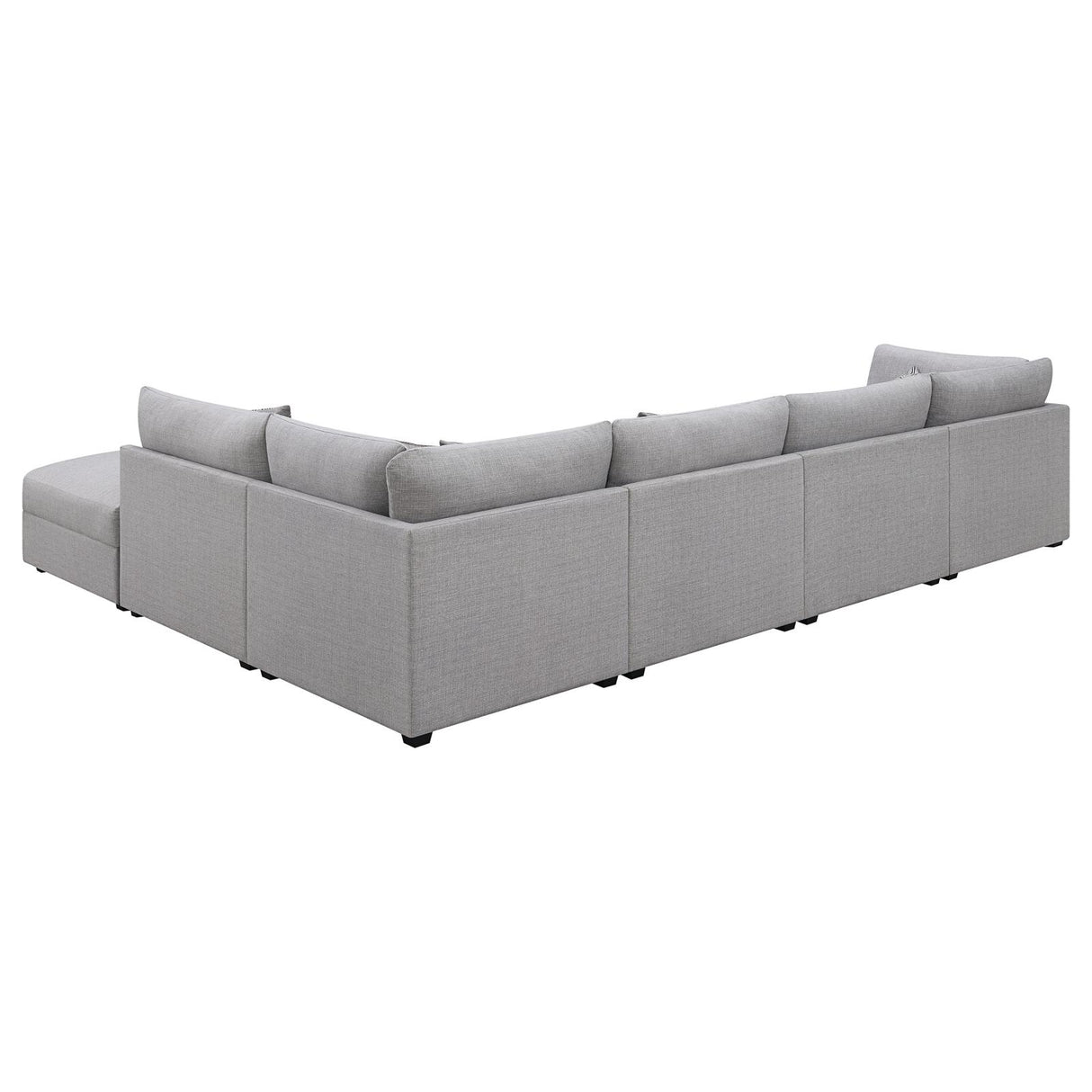 Cambria Gray Upholstered 6-Piece Modular Sectional from Coaster - Luna Furniture