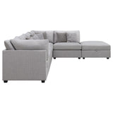 Cambria Gray Upholstered 6-Piece Modular Sectional from Coaster - Luna Furniture