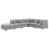 Cambria Gray Upholstered 6-Piece Modular Sectional from Coaster - Luna Furniture