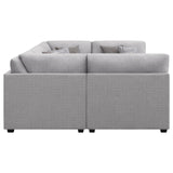 Cambria Gray Upholstered 6-Piece Modular Sectional from Coaster - Luna Furniture