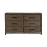 Cambridge Dark Walnut 4-Piece Bedroom Set (Queen Bed, Nightstand, Dresser, Mirror) from Homelegance - Luna Furniture