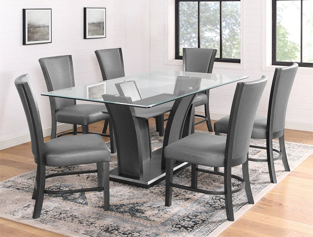 Camelia Gray/Gray Dining Chair, Set of 2 from Crown Mark - Luna Furniture