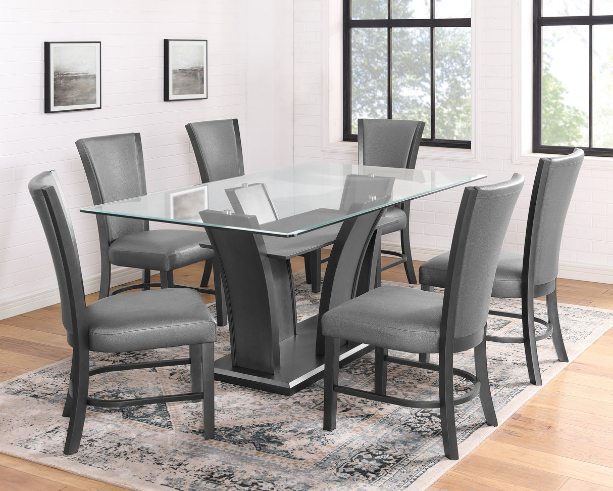 Camelia Gray/Gray Dining Set from Crown Mark - Luna Furniture