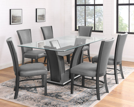 Camelia Gray/Gray Dining Set from Crown Mark - Luna Furniture