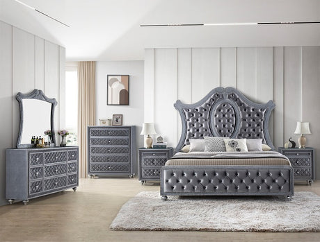 Cameo Gray Bedroom Mirror (Mirror Only) from Crown Mark - Luna Furniture