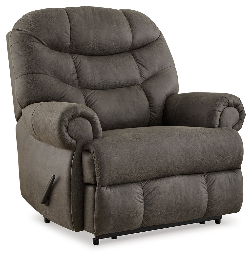 Camera Time Gunmetal Recliner from Ashley - Luna Furniture