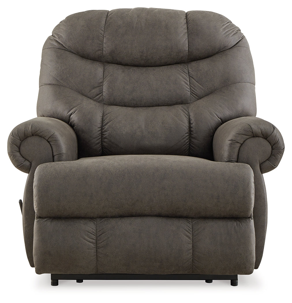 Camera Time Gunmetal Recliner from Ashley - Luna Furniture