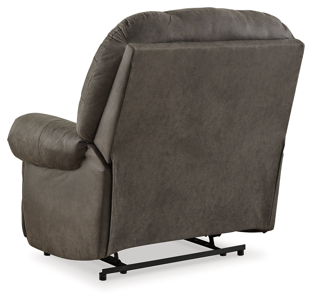 Ashley Camera Time Gunmetal Recliner - Luna Furniture