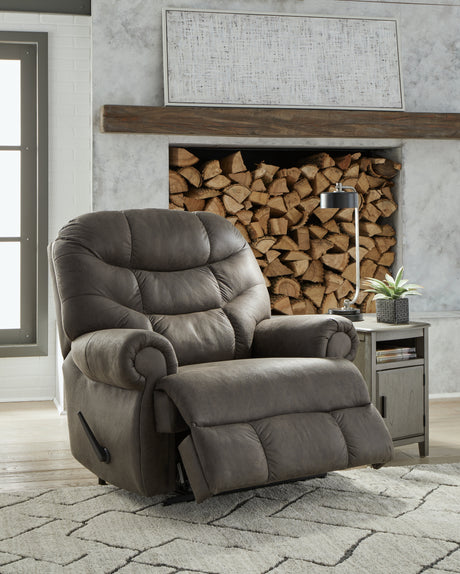 Camera Time Gunmetal Recliner from Ashley Furniture - Luna Furniture
