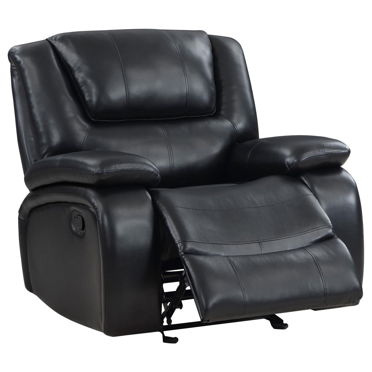 Camila Black 3-Piece Upholstered Motion Reclining Sofa Set from Coaster - Luna Furniture