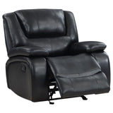 Camila Black Upholstered Glider Recliner Chair from Coaster - Luna Furniture