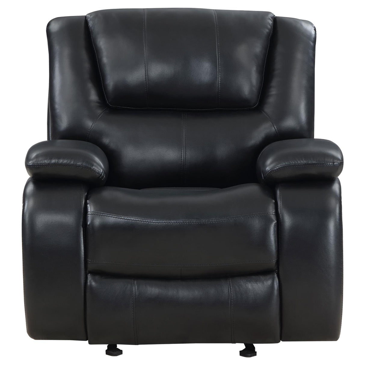 Camila Black Upholstered Glider Recliner Chair from Coaster - Luna Furniture