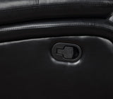 Camila Black Upholstered Motion Reclining Sofa from Coaster - Luna Furniture