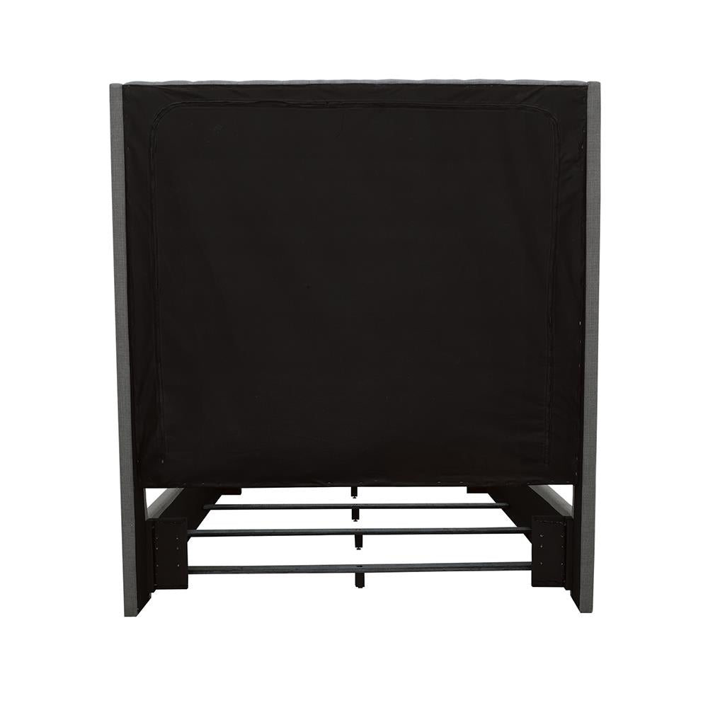 Camille Gray Queen Button Tufted Bed from Coaster - Luna Furniture