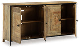 Camney Brown/Black Accent Cabinet from Ashley - Luna Furniture
