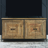 Camney Brown/Black Accent Cabinet from Ashley - Luna Furniture