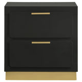 Caraway Black and Gray Bedroom Set with LED Headboard from Coaster - Luna Furniture