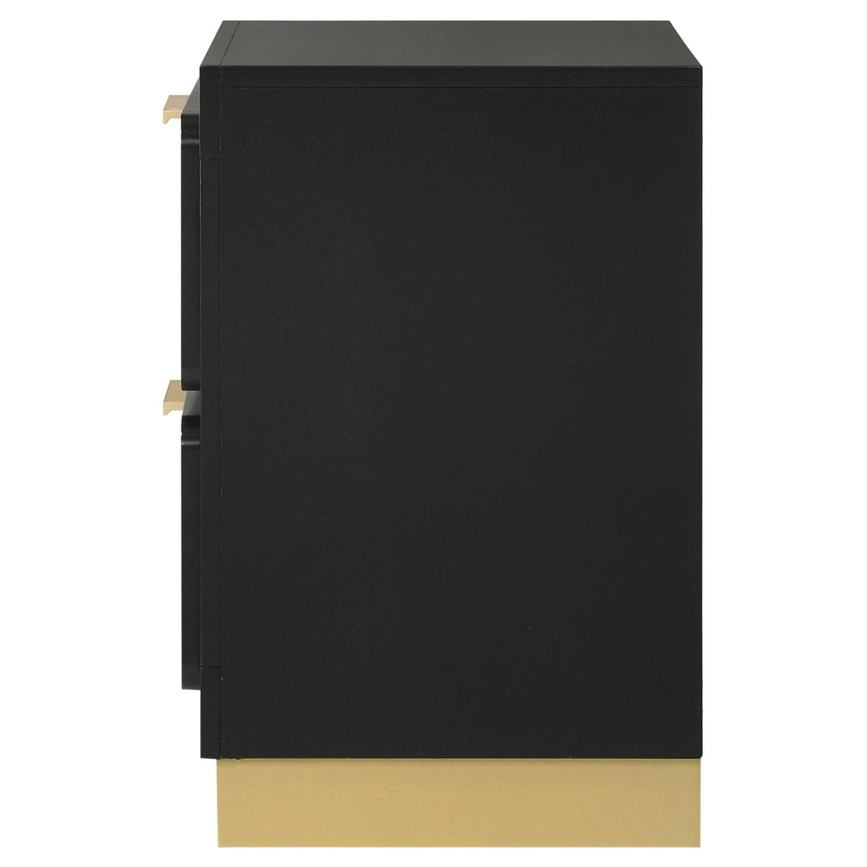 Caraway Black 2-Drawer Nightstand from Coaster - Luna Furniture