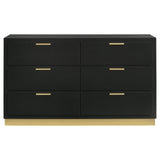Caraway Black and Gray Bedroom Set with LED Headboard from Coaster - Luna Furniture