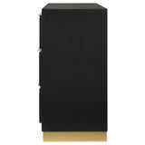 Caraway Black 6-Drawer Bedroom Dresser from Coaster - Luna Furniture