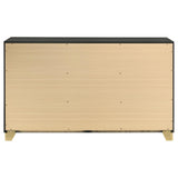 Caraway Black and Gray Bedroom Set with LED Headboard from Coaster - Luna Furniture