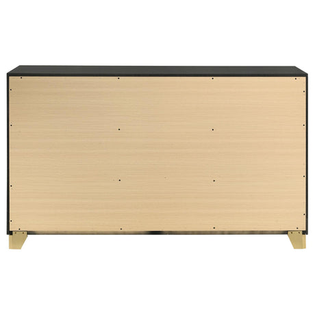 Caraway Black 6-Drawer Bedroom Dresser from Coaster - Luna Furniture