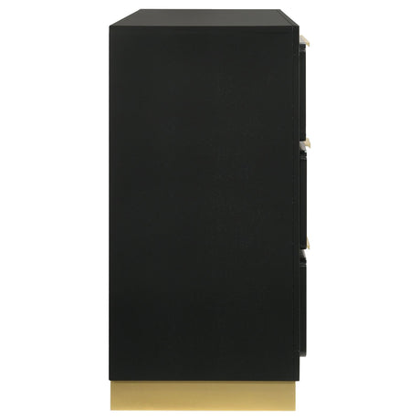 Caraway Black 6-Drawer Bedroom Dresser from Coaster - Luna Furniture