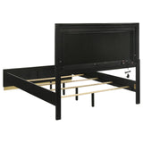 Caraway Black and Gray Queen Bed with LED Headboard from Coaster - Luna Furniture
