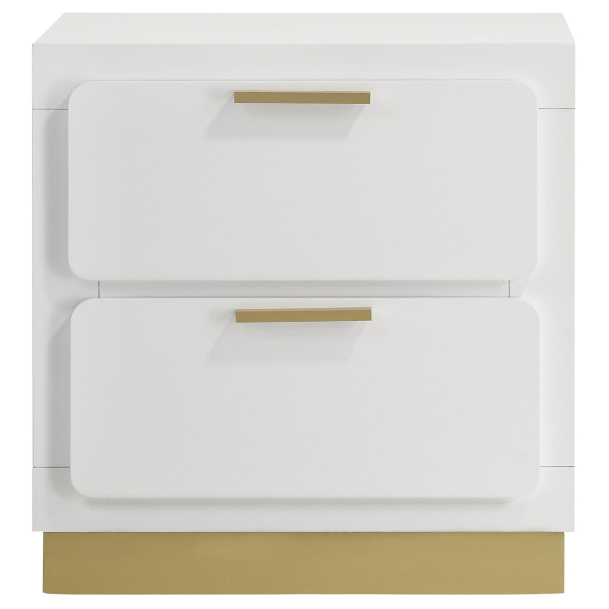 Caraway White 2-Drawer Nightstand from Coaster - Luna Furniture