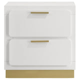 Caraway White 2-Drawer Nightstand from Coaster - Luna Furniture