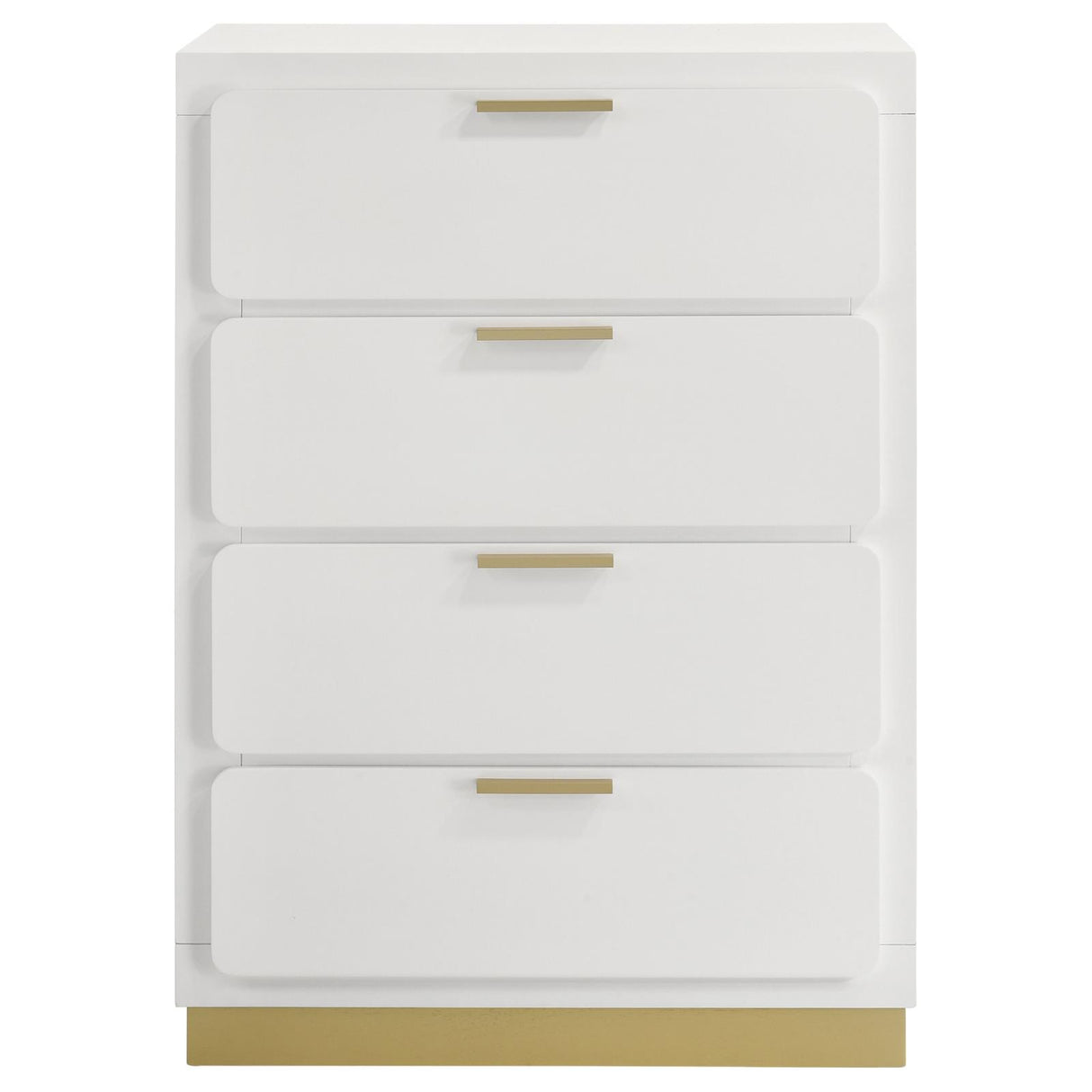Caraway White 4-Drawer Bedroom Chest from Coaster - Luna Furniture