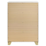 Caraway White 4-Drawer Bedroom Chest from Coaster - Luna Furniture