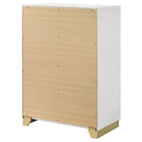 Caraway White 4-Drawer Bedroom Chest from Coaster - Luna Furniture