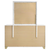 Caraway White and Gray Bedroom Set with LED Headboard from Coaster - Luna Furniture