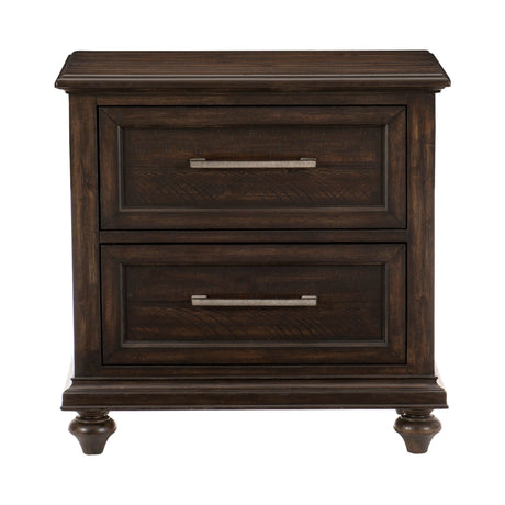 Cardano Driftwood Charcoal Nightstand from Homelegance - Luna Furniture