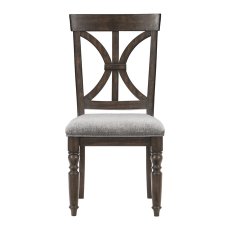 Cardano Driftwood Charcoal Side Chair, Set of 2 from Homelegance - Luna Furniture