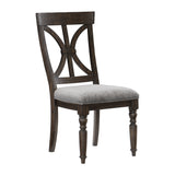 Cardano Driftwood Charcoal Side Chair, Set of 2 from Homelegance - Luna Furniture