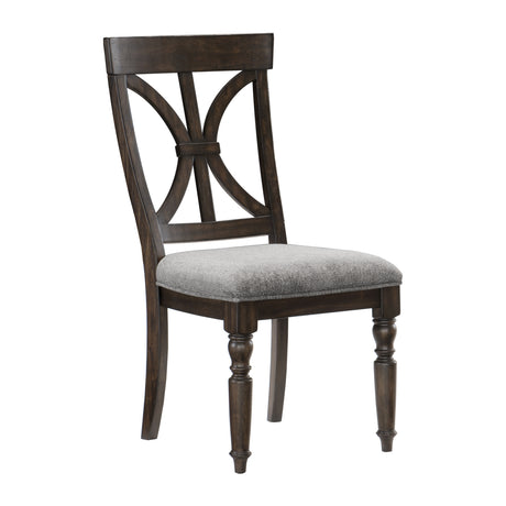 Cardano Driftwood Charcoal Side Chair, Set of 2 from Homelegance - Luna Furniture