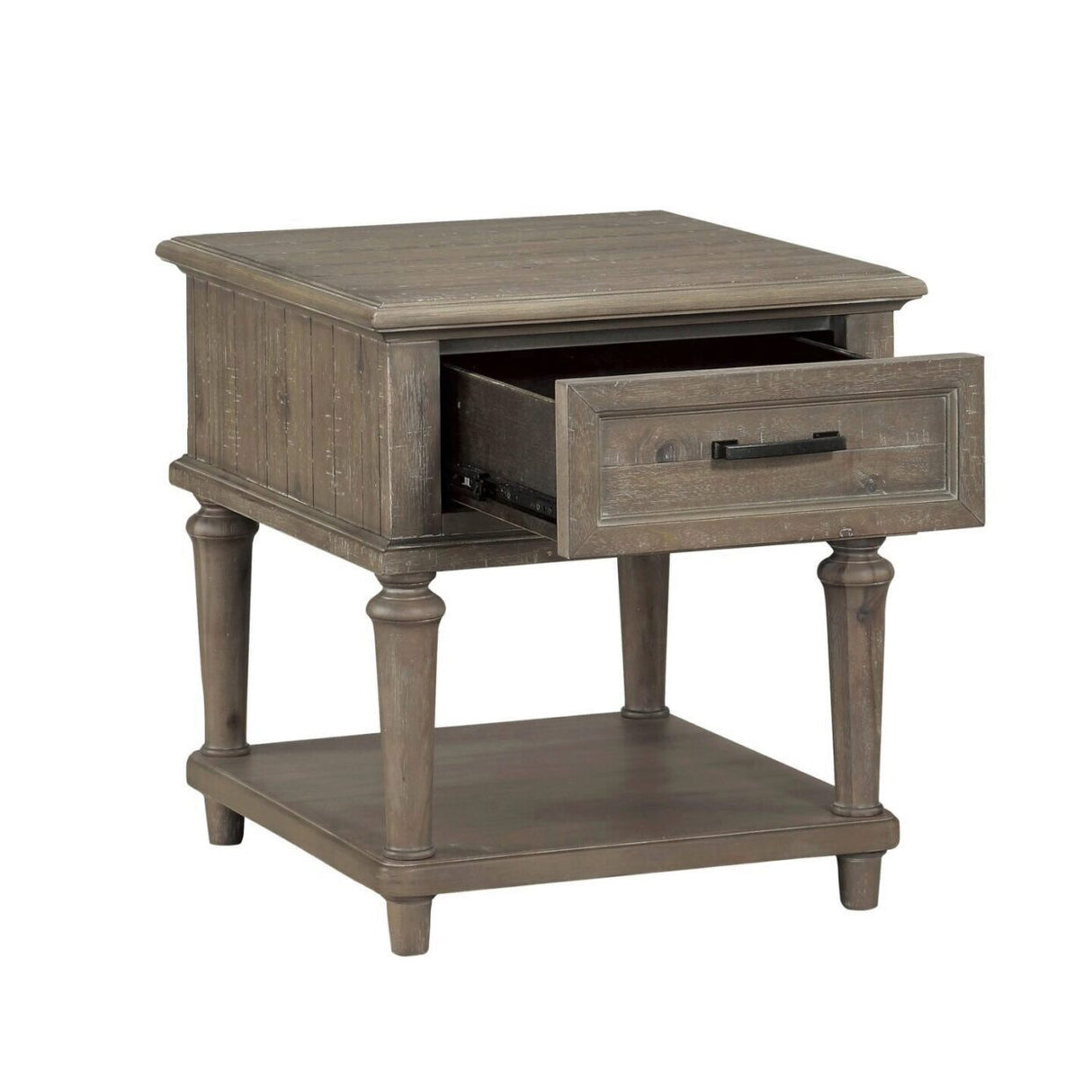 Cardano Driftwood Light Brown Wood End Table from Homelegance - Luna Furniture