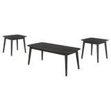 Carey Black 3-Piece Coffee and End Tables Set from Coaster - Luna Furniture