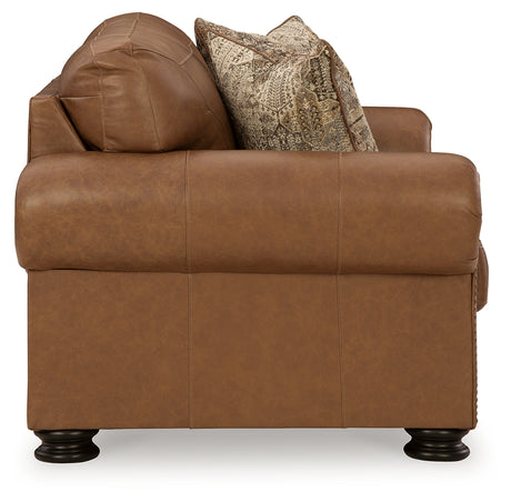 Carianna Caramel Loveseat from Ashley - Luna Furniture