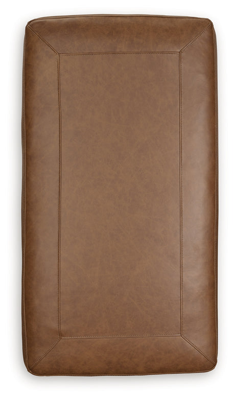 Carianna Caramel Ottoman from Ashley - Luna Furniture