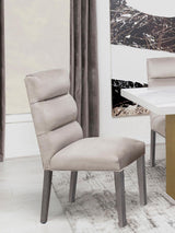 Carla Stone Upholstered Dining Side Chair, Set of 2 from Coaster - Luna Furniture