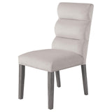 Carla Stone Upholstered Dining Side Chair, Set of 2 from Coaster - Luna Furniture