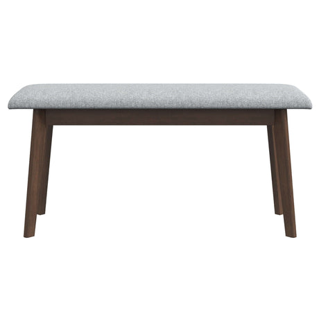 Carlos Fabric Upholstered Solid Wood Bench 47" from Midinmod - Luna Furniture