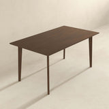 Carlos Solid Wood Dining Table Walnut / 63" from Midinmod - Luna Furniture
